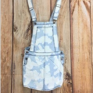 NWT Carmar Tie Dye Denim Overall Skirt